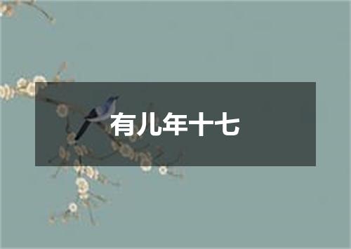有儿年十七