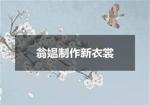 翁媪制作新衣裳