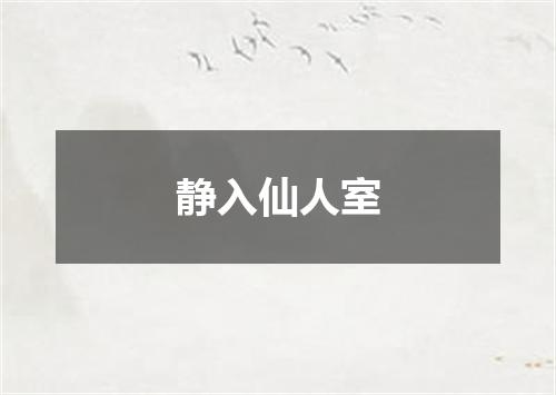 静入仙人室