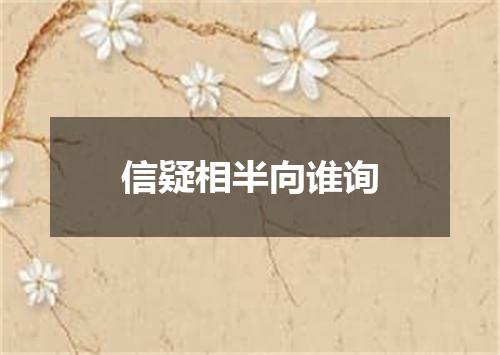 信疑相半向谁询