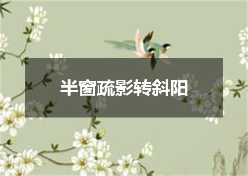 半窗疏影转斜阳