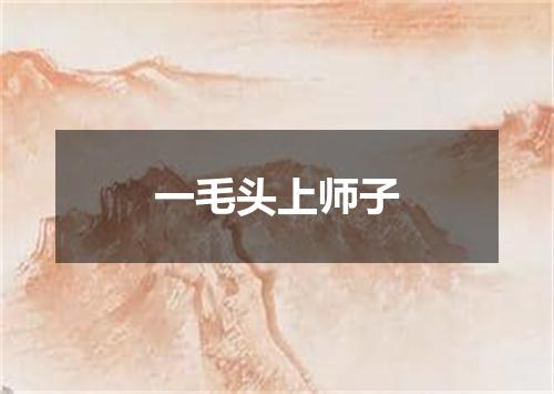 一毛头上师子