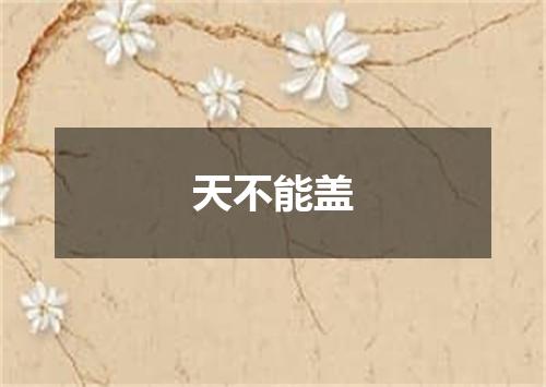 天不能盖