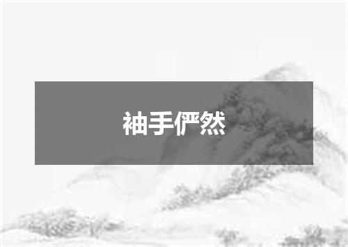 袖手俨然