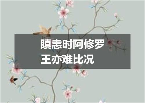 瞋恚时阿修罗王亦难比况