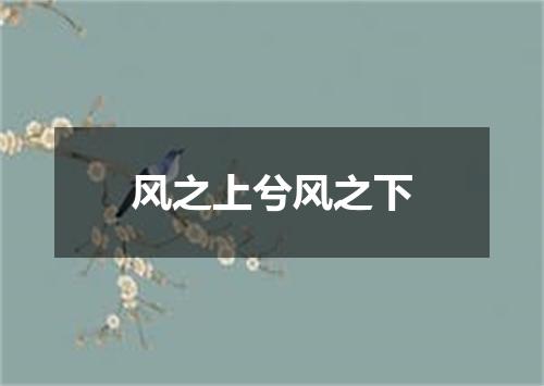 风之上兮风之下