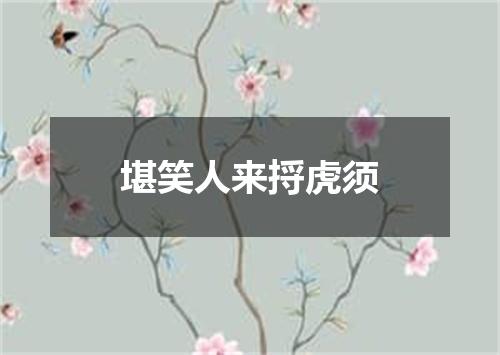 堪笑人来捋虎须