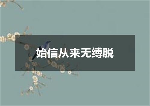 始信从来无缚脱
