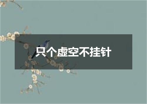 只个虚空不挂针