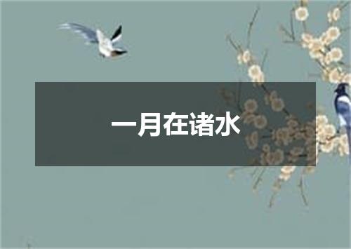 一月在诸水