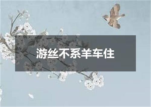 游丝不系羊车住