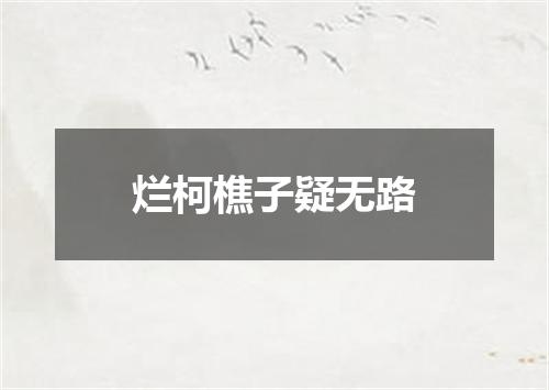 烂柯樵子疑无路