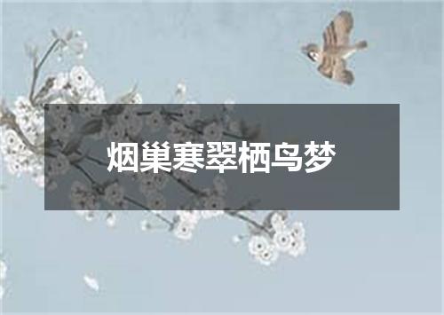 烟巢寒翠栖鸟梦