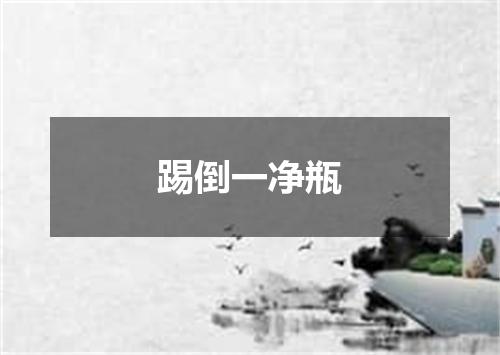 踢倒一净瓶