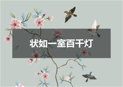 状如一室百千灯