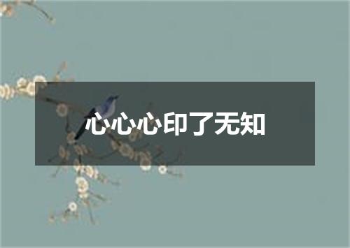 心心心印了无知