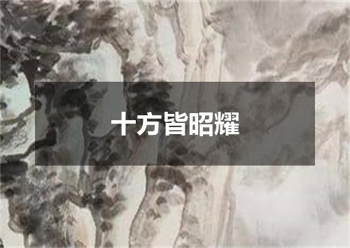 十方皆昭耀