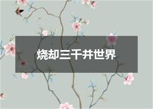 烧却三千并世界