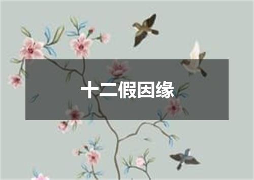 十二假因缘
