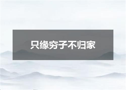 只缘穷子不归家