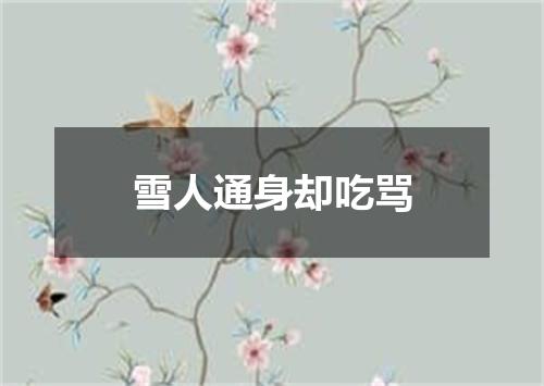 雪人通身却吃骂