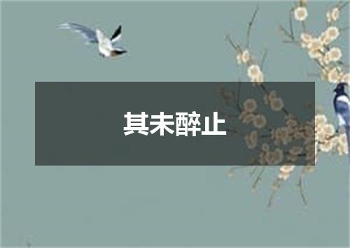 其未醉止