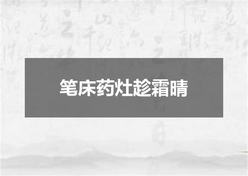 笔床药灶趁霜晴