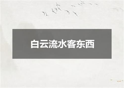 白云流水客东西