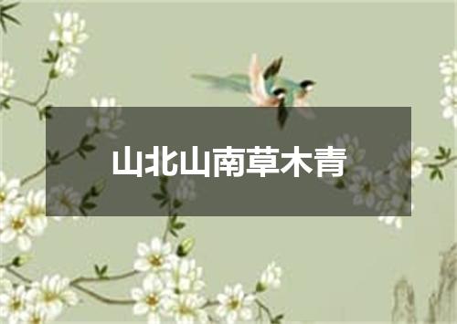 山北山南草木青