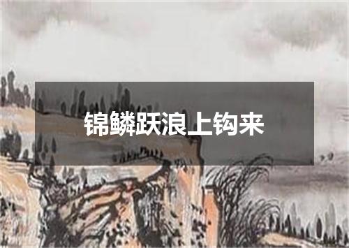 锦鳞跃浪上钩来