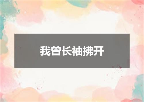 我曾长袖拂开