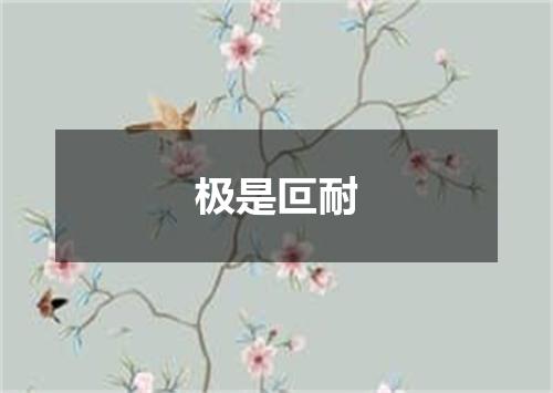 极是叵耐