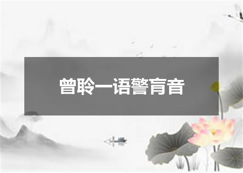 曾聆一语警肓音
