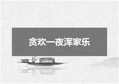贪欢一夜浑家乐