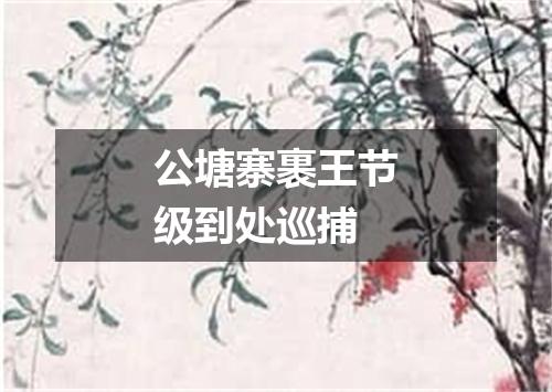 公塘寨裹王节级到处巡捕