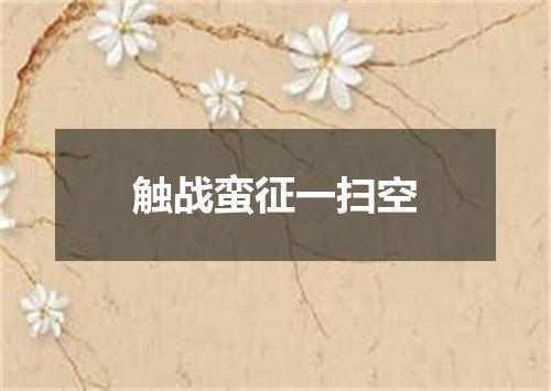 触战蛮征一扫空