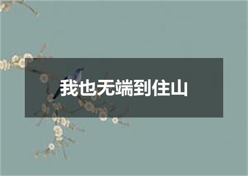 我也无端到住山