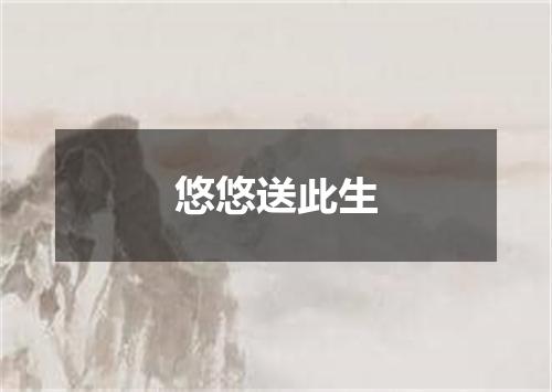 悠悠送此生