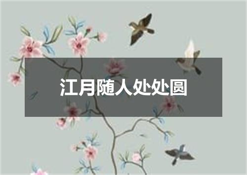江月随人处处圆