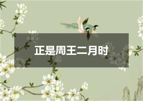 正是周王二月时