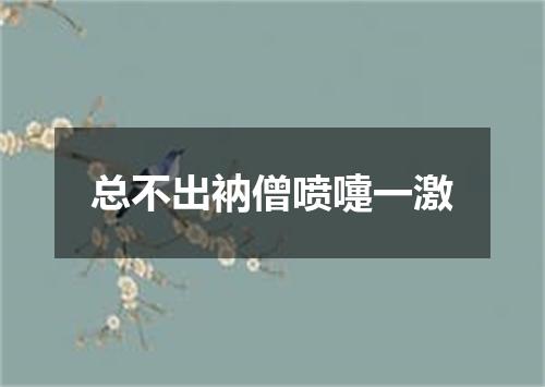 总不出衲僧喷嚏一激