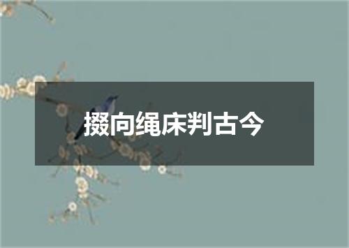 掇向绳床判古今