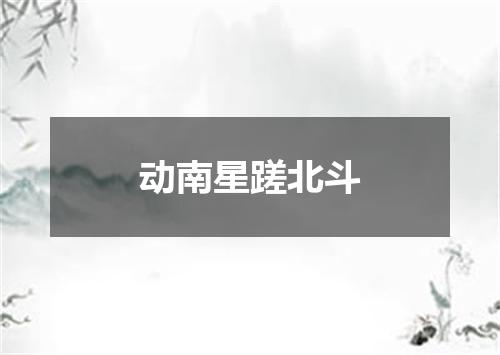 动南星蹉北斗