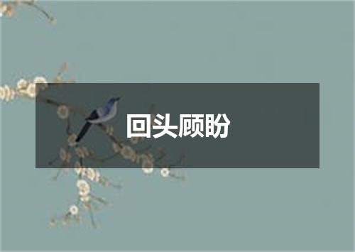 回头顾盼