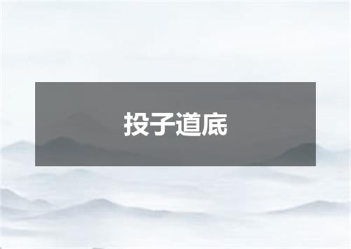 投子道底