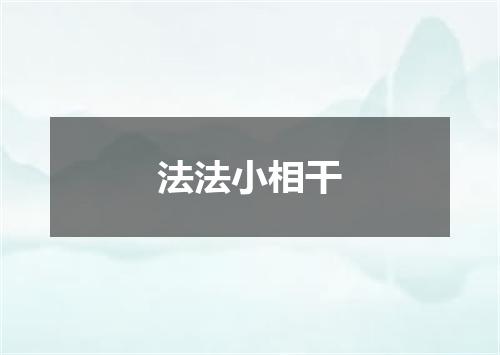 法法小相干