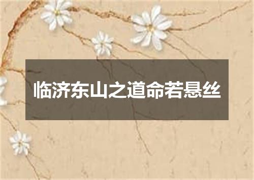 临济东山之道命若悬丝