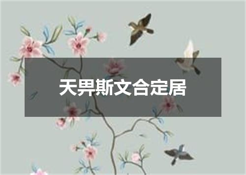 天畀斯文合定居