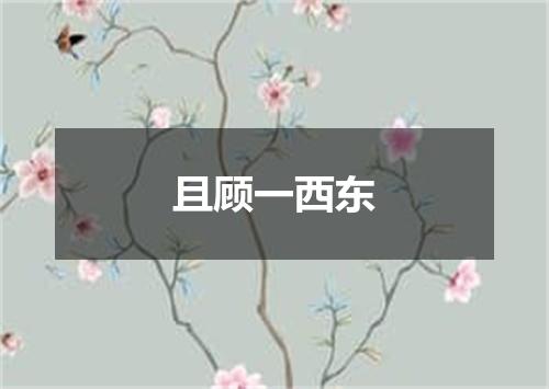 且顾一西东