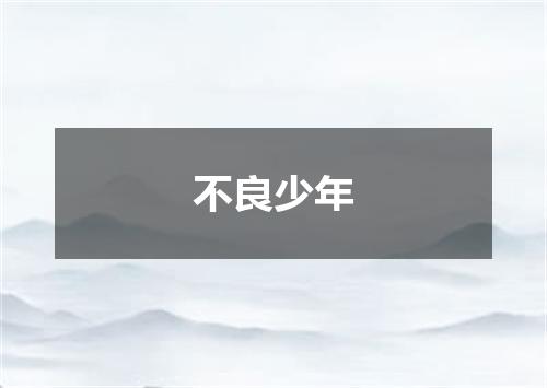 不良少年